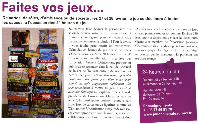 février/mars 2010 - Châteauroux pour tous